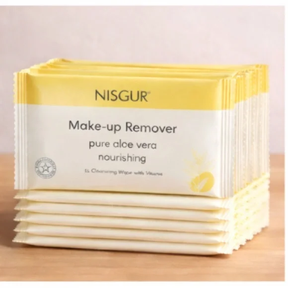 Aloe Vera Facial Wipes (50 ct) | Individually Wrapped | Bulk Travel Wip - Picture 3 of 5